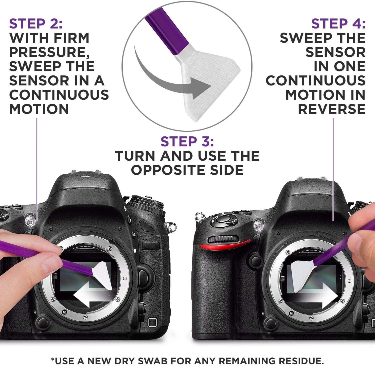 Altura Photo Professional Camera Cleaning Kit for Full Frame DSLR & Mirrorless Cameras - Lens and Sensor Cleaner - Includes Case, Spray, Swabs, Blower, Brush, Tissue Paper - Image 6