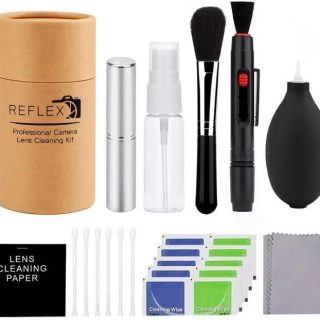 REFLEX CAMERA Professional 19 in 1 Camera Cleaning Kit, Camera Lens Cleaning Kit with Lens Pen, Air/Dust Blower, Microfiber Lens Cloth, Sensor Cleaning Swabs, Lens Solution & Handy Storage Container